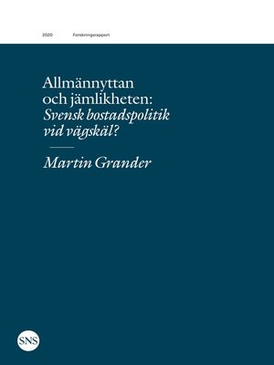 cover image of Allmännyttan och jämlikheten